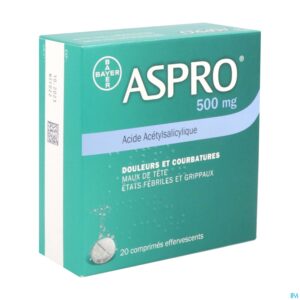 ASPRO 500 EFFERVESCENT, comprimé effervescent