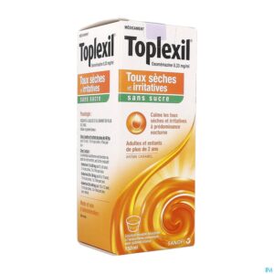 TOPLEXIL 0,33 mg/ml SANS SUCRE, solution buvable édulcorée à l'acésulfame potassique