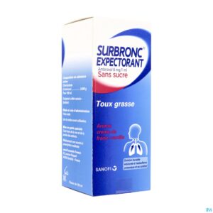 SURBRONC EXPECTORANT AMBROXOL SANS SUCRE, solution buvable édulcorée au sucralose
