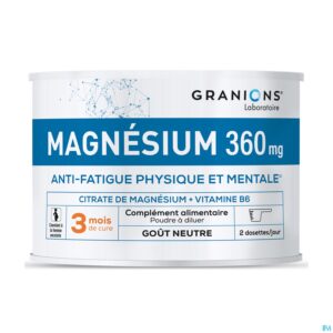 GRANIONS CITRATE MAGNESIUM 360MG 210G