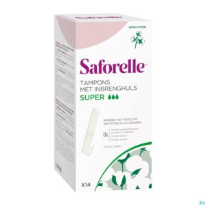 Saforelle® Tampon avec applicateur Coton BIO