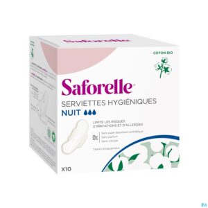 Saforelle® Serviette Hygiénique Coton BIO