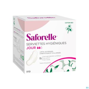 Saforelle® Coton Protect Serviettes Hygiéniques