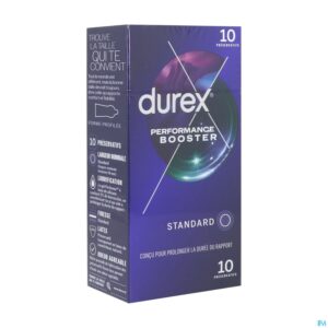 Durex Préservatifs Performance Booster- 10 Préservatifs Effet longue durée