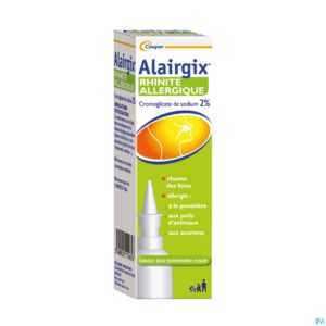 ALAIRGIX RHINITE ALLERGIQUE CROMOGLICATE DE SODIUM 2 %, solution pour pulvérisation nasale