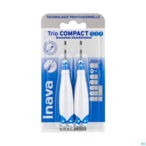 Inava Trio Compact 1 1 1, Brossette interdentaire 0,8 mm ISO1